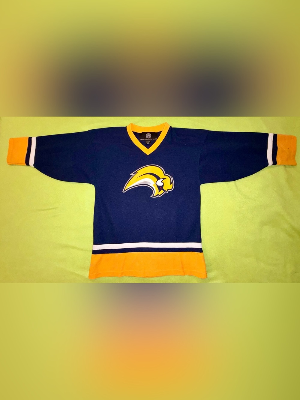 Vintage NHL Buffalo Sabres Thomas Vanek Youth Jersey Size L (14/16) "Buffaslug"